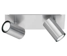 TRIO, Spot, Marley 2xGU10, max.35,0 W Corps: metal, Nickel mat L:30,0cm, L:9,0cm, H:15,0cm IP20