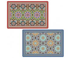 Easy Life 172ARAB Set de 4 Pochette Table Souple, PPE, Multicolore, 45 x 30 x 0,1 cm