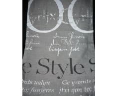 Apeltstoffe Tinta_48x140_88 Chemin de Table en Lin avec Motif Gris/Anthracite 48Â xÂ 140Â cm