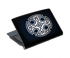 TATOUTEX Stickers Celte - Bleu Foncé, L 80cm x H 80cm