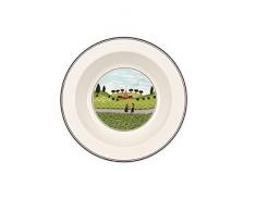 Villeroy & Boch Design Naif Assiette Ã salade Rencontre, Porcelaine Premium, Blanc/Multicolore