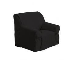Housse de Fauteuil à Nouettes, Lavable, Noir, 90x90x60 cm (Largeur x Hauteur x Profondeur) AMHFAU