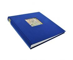 Goldbuch Album Photo avec Découpe, Bella Vista, 30 X 31 Cm, 60 Pages Blanches avec Intercalaires Glassine, Lin, Bleu, 27895