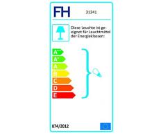 Honsel 31341 Applique murale Métal vieilli/verre albâtre