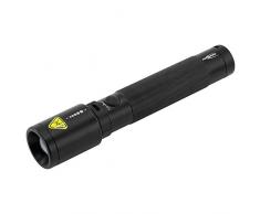 ANSMANN Future T150 Lampe de poche LED professionnelle en aluminium 15 cm, Aluminium, Noir, 16.84 x 3.2 x 3.2 cm 5watts