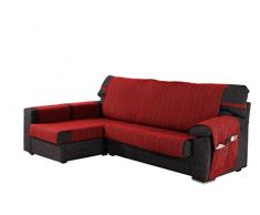 Martina Home Ribera Couvre Chaise Longue, Bras Gauche 32x280x8 cm Rouge