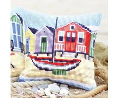 Kit coussin au point de croix Sur la cÃ´te