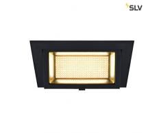 SLV Alamea Plafonnier encastrable, aluminium, noir