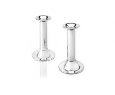 Zilverstad 6245231 Ensemble de Bougeoirs Tubes Moyen Modèle Argenté Laqué