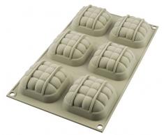 silikomart 26.212.13.0065 Moule Mini Eleganza, Plastique, Bleu, 4 x 4 cm