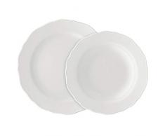 Hutschenreuther 02013-800001-18339 Service de Table 12 PiÃ¨ces, Porcelaine, Blanc, 30 x 30 x 28,5 cm