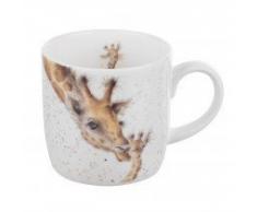 par Royal Worcester Wrendale Tasse First Kiss Girafe, Multicolore