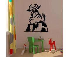 TATOUTEX Stickers Portrait de Vache - Beige, L 80cm x H 89cm