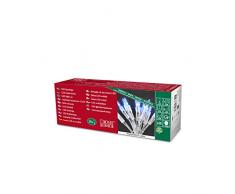 Konstsmide 6302-403 Mini Guirlande 35 LED Bleu Retro Design + Câble Transparent 230 V