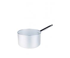 Pentole Agnelli Ligne Aluminium 3Â mm Casserole Haute avec 1Â Manche 20Â cm Argent