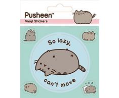 Pusheen Lazy Vinyle autocollant, Multicolore, 10Â x 12.5Â cm