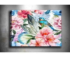 Bonamaison Peinture sur toile, multicolore, 70 x 100 cm - ConÃ§u et fabriquÃ© en Turquie