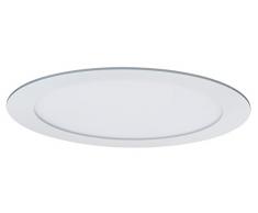 Paulmann 92034 Kit encastrÃ©s Premium Panneau LED, rond, 1x14W, 2700K 16VA, 230V/350mA 220 mm, Blanc mat/Alu