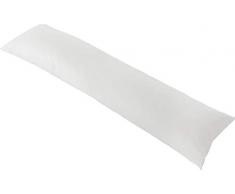 Hefel Oreiller pour Les Personnes Dormant sur Le cÃ´tÃ© Housse, 100% Coton, Blanc, 35Â x 160Â x 0.3Â cm