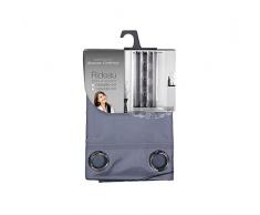 douceur dintÃ©rieur rideau a oeillets 140x280 cm polyester spirale anthracite