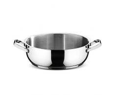 Lagostina sfiziosa Casserole Basse, Acier Inoxydable, Gris, 24Â cm