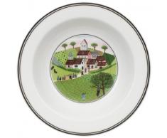 Villeroy & Boch Design Naif Assiette à salade Mariage, Porcelaine Premium, Blanc/Multicolore