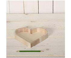 Artemio VIPPC Plateau CÅur, Bois, Beige, 21 x 3,5 x 22 cm