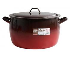 esmaltaciones la étoile Feu Marmite bombée avec Couvercle, 28 cm, 11 L