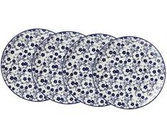 Ritzenhoff & Breker 201192 Vaisselle, Porcelaine, Bleu/Blanc, 21,5 x 21,5 x 2,5 cm