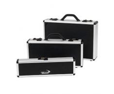 Deglon Mallette Campus Fix Class Cuisine Moyen modÃ¨le Vide 2 Plateaux, Aluminium, Noir, 44,5 x 22,5 x 9 cm