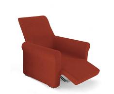 PETTI Artigiani Italiani - Housse de Fauteuil, Housse de Fauteuil Relax (80 Ã 100 cm), Elastique, Rubis, 100% Made in Italy
