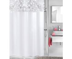 Kleine Wolke Textilgesellschaft Rideau de Douche, Fibres SynthÃ©tiques, Blanc, 200x180 cm