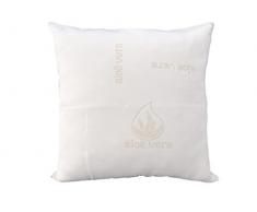 Soleil docre Oreiller mÃ©moire de Forme 60x60 cm, Poche, Coton, Blanc, 60x60x15 cm