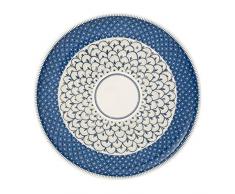 Villeroy & Boch - Casale Blu assiette Ã pizza, plat rond en porcelaine avec motifs graphiques de style majolique italien traditionnel, 32Â cm
