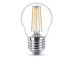 Philips ampoule LED Sphérique Filament E27 4.3W Equivalent 40W Claire Blanc chaud