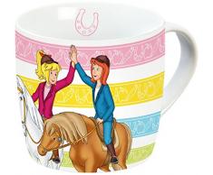 Bibi & Tina Amis Porcelaine Tasse, Porcelaine, Multicolore, 11,5Â x 8Â x 8Â cm