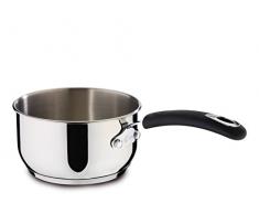 Lagostina Briosa Casserole Profonde avec Manche Long, Acier Inoxydable, diamÃ¨tre 14 cm, 1,1 L 16 cm Acier