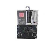 homea rideau a oeillets 140x260 cm jacquard orianne ardoise