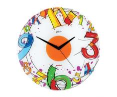 Guzzini, Pendule Murale Number, 38 x 38 x h2,5 cm