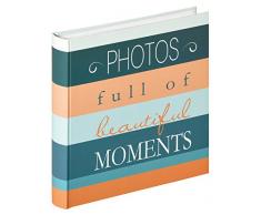 Walther Design Moments Album Photo Ã Pochettes, Couverture imprimÃ©e, Bleu, 30 x 30 cm