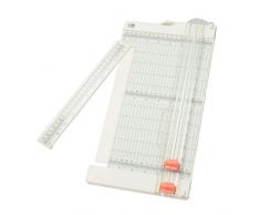 Efco Massicot de découpe et pliage papier, mesure en cm et pouce, Blanc, 20x39 cm