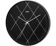 Unity Horloge Murale Effet Diamant Noir 30 cm