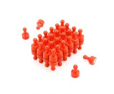 Magnet Expert Orange Quille Aimant - Bureau et réfrigérateur (12mm de diamètre x 21 mm de haut) (paquet de 48)