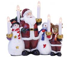 Star 269-06 Santa & Co Chandelier 5 Lumières 15,0 W E10 Multicolore 26 x 26 x 10,5 cm