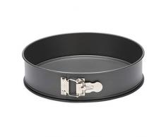 Patisse 2926 Moule à Manqué/Charnière Antiadhésif Acier Revêtu Gris Anthracite 28 cm