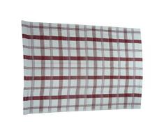 Comptoir du Linge CDL6TCHBX Christelle Lot de 6 Torchons de Cuisine Coton Bordeaux 70 x 50 x 0,5 cm