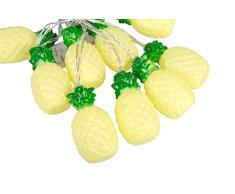 Out of the blue 260047 guirlande lumineuse ananas, Plastique, Jaune, 17 x 6.5 x 18 cm