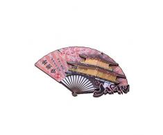 lachineuse Magnet Japonais 3D - Motif Eventail et Pagode