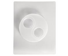 Rayher 3672900 bougies moule à tablette pour support de bougies chauffe plat motif yin yang 2 motifs 12 x 8 cm