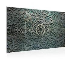 Tableau decoration murale Mandala - XXL Impression sur Toile Salon Appartment 1 Parties - prêt à accrocher - 109414a